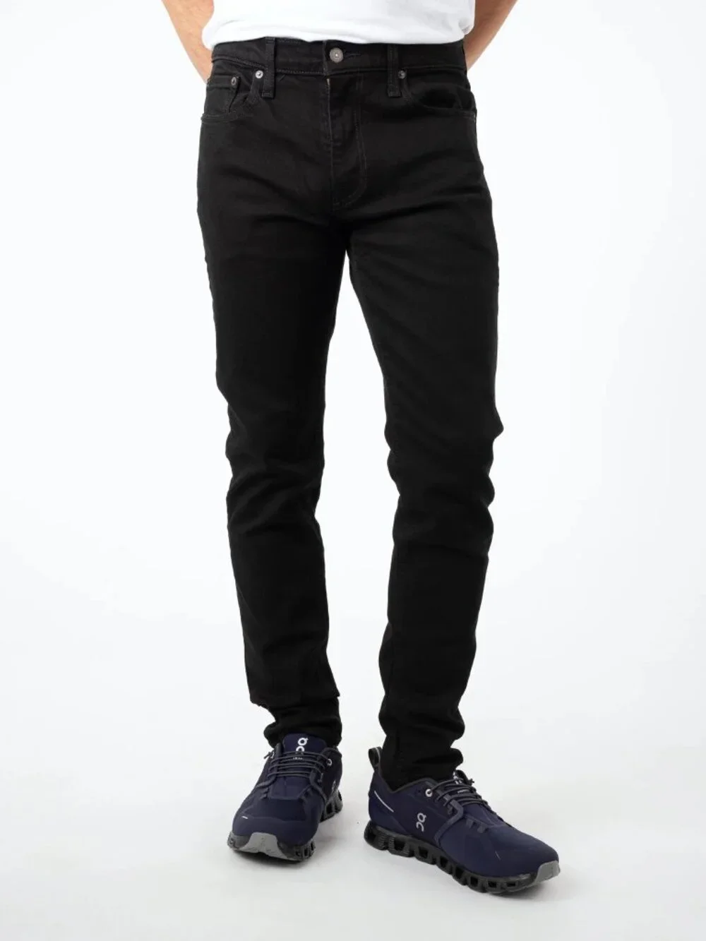 Levis 512 Slim Fit Jeans Men's Size 33x34 Solid Black Flex Stretch Denim NWT